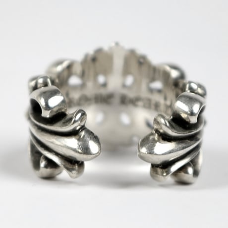 Chrome Hearts Double Floral Cross Ring #31774