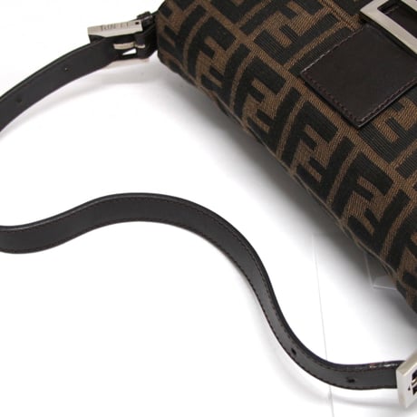 FENDI Mamma Baguette Bag Zucca Canvas ＃75813