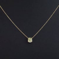 TIFFANY＆CO. Solitaire Pendant Necklace 18K Yellow Gold Diamond #19734