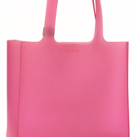 CHANEL Jelly Tote Bag Rubber Pink #76365