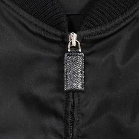 Prada Re-Nylon Bomber Jacket Triangle Logo Black #31638