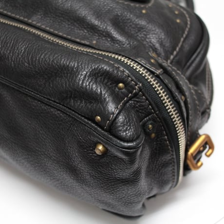 Chloe Large Paddington Handbag Leather Black #75825