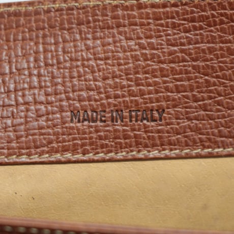 LOEWE Top Handle Flap Bag Leather Brown #75970