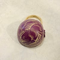 オアハカ【ヒカラ　Sサイズ　④】パープル　鳥と小動物