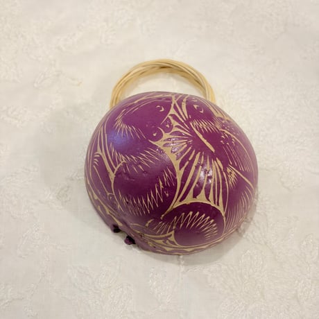 オアハカ【ヒカラ　Sサイズ　③】パープル　鳥と小動物