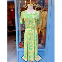 1960s Floral & Paisley Print Dress[G-189]
