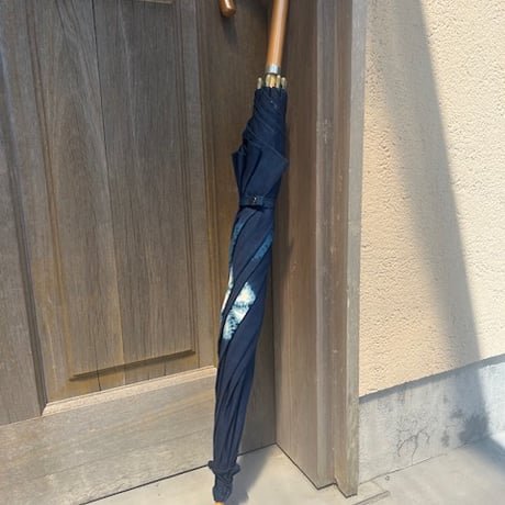 藍染め　おしゃれな日傘