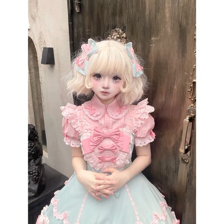 Cream Fondant ドーリージャンパースカート　ミントピンク