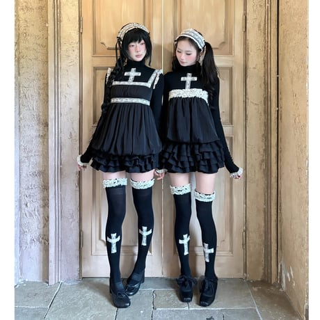 NoirCroix フレンチレース キャミトップ