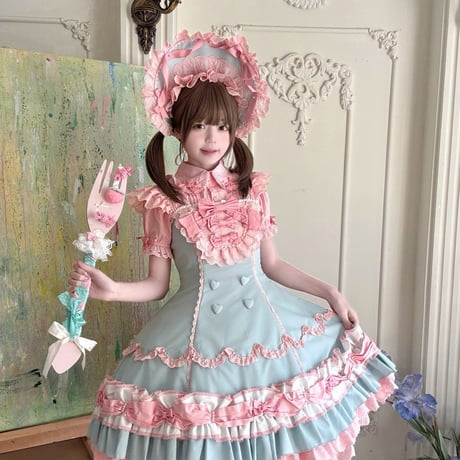 Cream Fondant ドーリーボンネット　2色