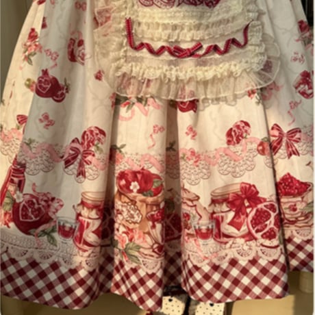 Pomegranate Jam ジャンパースカート＋エプロンセット