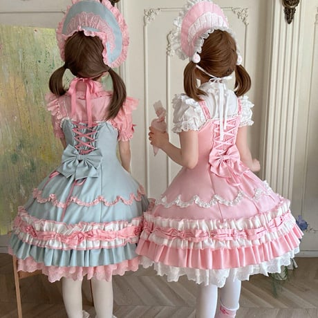 Cream Fondant ドーリーボンネット　2色