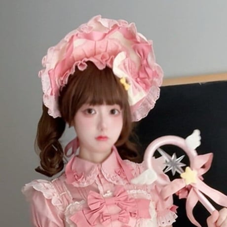 Cream Fondant ドーリーボンネット　2色