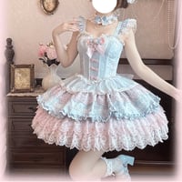 Ribbon Lace Ballet ジャンパースカートset