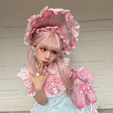 Cream Fondant ドーリーボンネット　2色