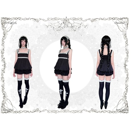 NoirCroix フレンチレース キャミトップ