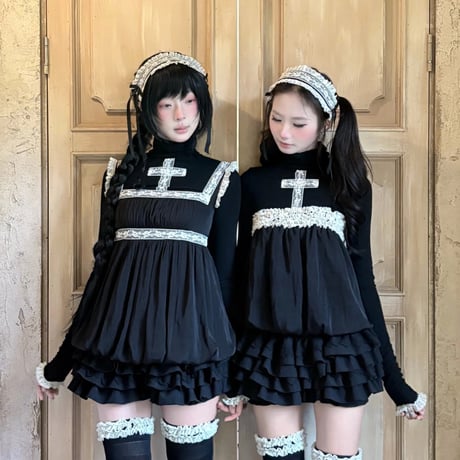 NoirCroix フレンチレース キャミトップ