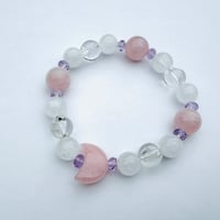【17cm】モルガナイトムーンブレスレット