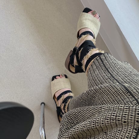 see-through fringe ankle cover socks (short) <beige> L-S72