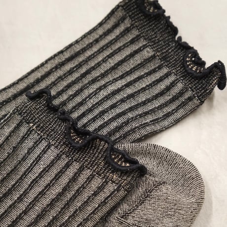 reversible rib (short) <calm black> L-S81
