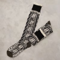 buds and stripes high socks <black> L-L19