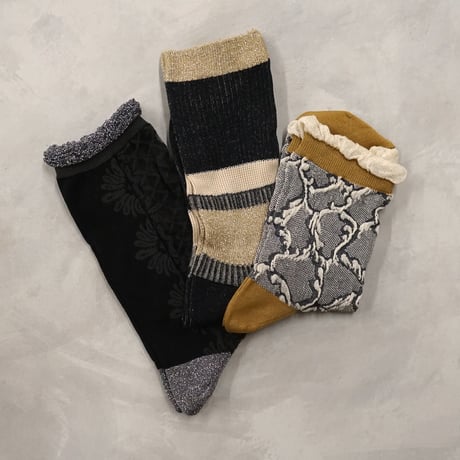 オンライン限定《women's》3pairs set B <black>