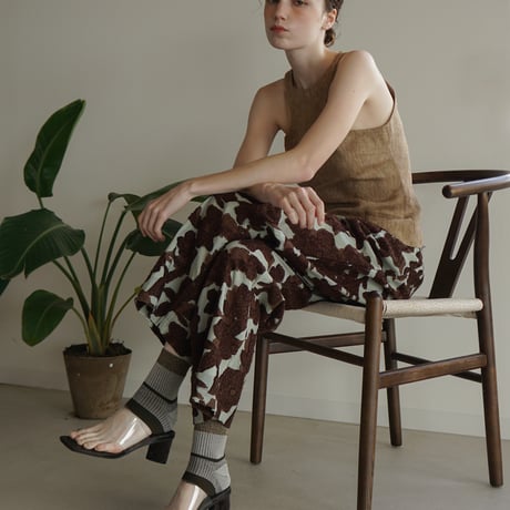 ankle cover socks (short) <khaki gray> L-S35
