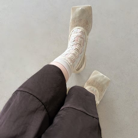 see-through decoration stripes (short) <beige> L-S84