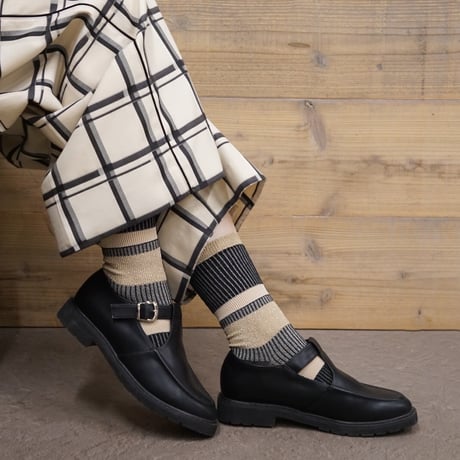 hidden stripes <charcoal> L-M07
