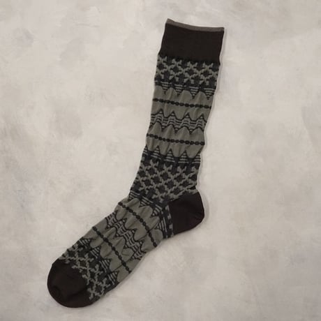 《men's》3D scallop border <gray> M-M29