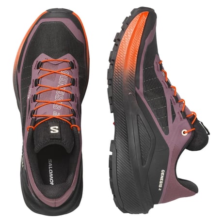 SALOMON サロモン / GENESIS 2 ジェネシス 2［ウィメンズ］《Huckleberry / Black / Red Orange》