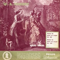 Karl Engel / W. A. MOZART - SONATA FOR PIANO IN A MAJOR, D MAJOR (10inch LP)