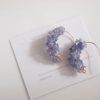 migratory bird(ミグラトリーバード)  タンザナイトのフープピアス