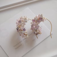 migratory bird(ミグラトリーバード)  フローライトのフープピアス