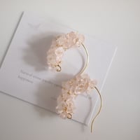 migratory bird(ミグラトリーバード) ローズクォーツのフープピアス
