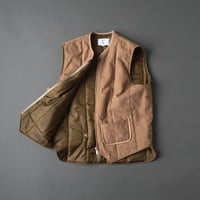 Coal Miner Vest - classic c/wool - walnut / another 20th century