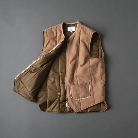 Coal Miner Vest - classic c/wool - walnut / another 20th century