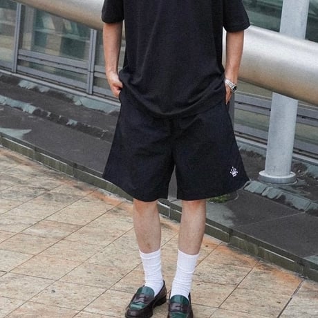 me crown nylon shorts