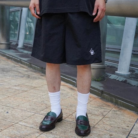 me crown nylon shorts