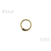 Prysm - Seam Ring (YG / Black Cubic Zirconia - Left)