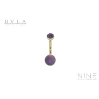 Classic Cups (YG / Amethyst - Sandblasted)