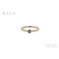 Fixed Ring Bezel Set (RG / Ocean Blue Diamond - Conch / Helix)