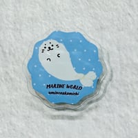おかしな海の生きものクリップ（アザラシ）