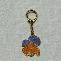 ラメ入りメタルキーホルダー（クラゲ・メンダコ）