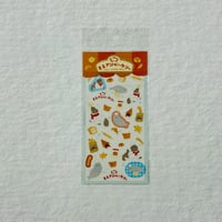 【うみなか文具店】透明シールシート（ヒレアシベーカリー）