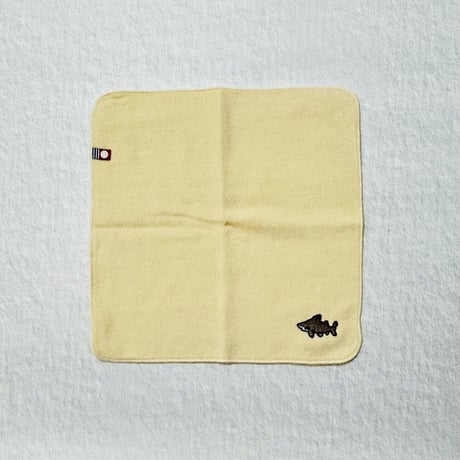 今治刺繍ミニタオル（シロワニ）- ナチュラル