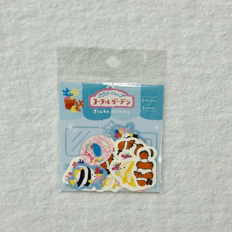 【うみなか文具店】和紙フレークシール（フラワーショップ コーラルガーデン）