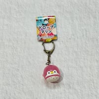 ドロップマリンキーホルダー（ペンギン）- ピンク
