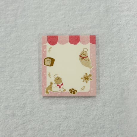 【うみなか文具店】和紙ブロックメモ（ヒレアシベーカリー）