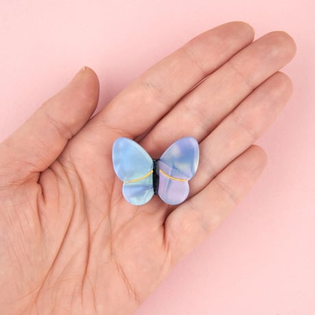 Coucou Suzette / Lavender Butterfly Hair Clip (蝶々）